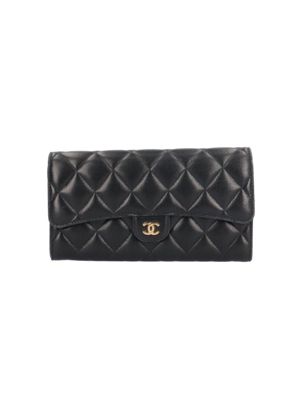 Chanel Classic Long Flap Wallet Quilted Lambskin